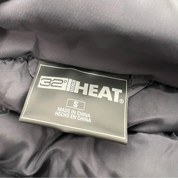 32 Degrees Zip Up Hooded Puffer Jacket - Picture 6 of 6